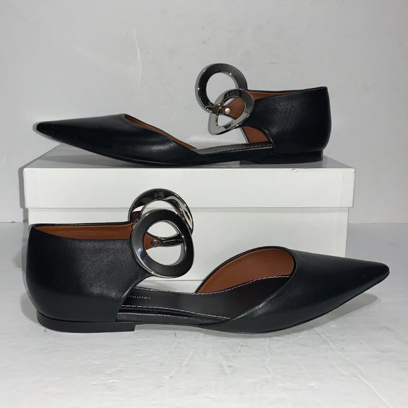 Proenza Schouler Grommet D'orsay Flats in Black - Picture 2 of 9